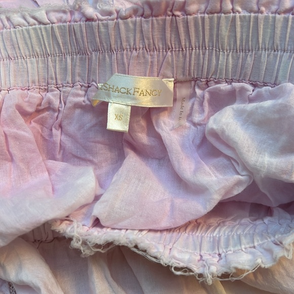 Loveshackfancy ruffle mini heritage skirt in peony pink - Picture 3 of 3